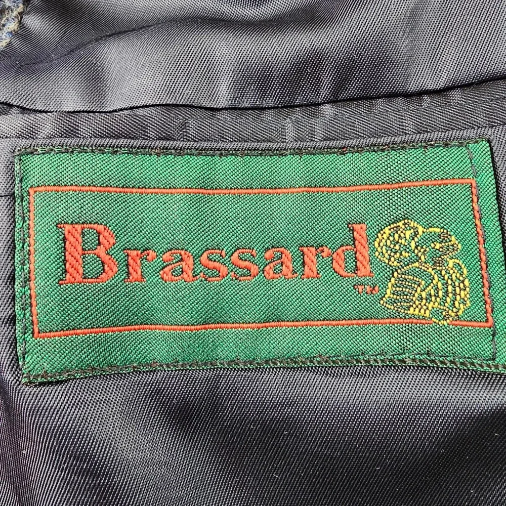 Brassard Blazer Jacket Men's‎ Colorful Plaid Tweed Notch Lapel Single Breasted